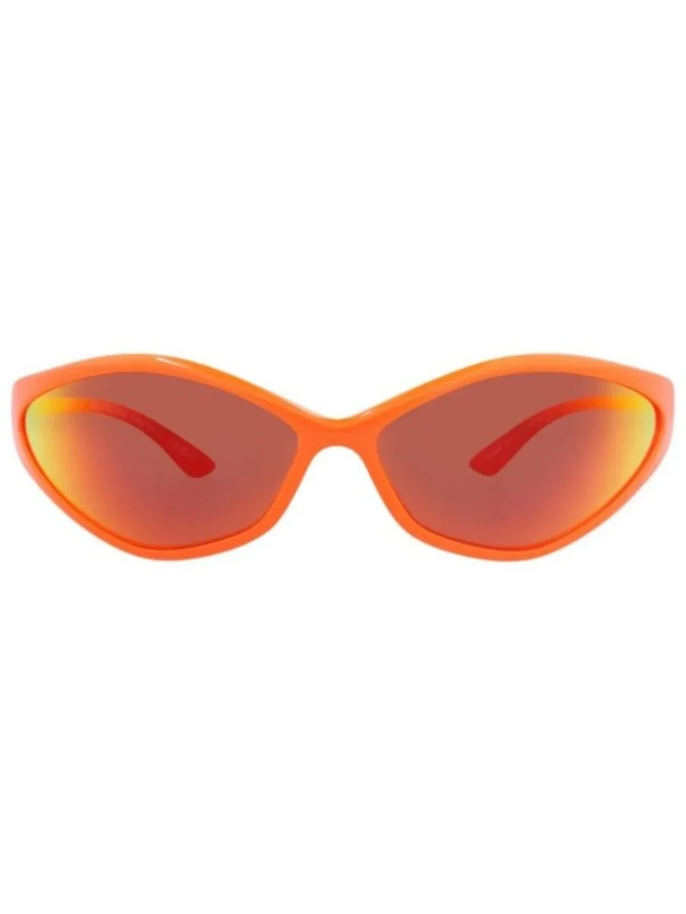 New Balenciaga Unisex Shield/Wrap Orange Red Fashion Designer Sunglasses